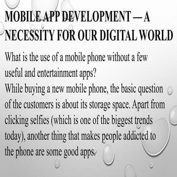 Mobile App development | PPT