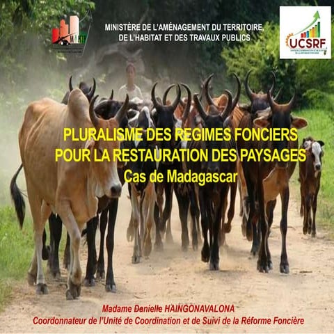 PLURALISME DES REGIMES FONCIERS POUR LA RESTAURATION DES PAYSAGES Cas ...