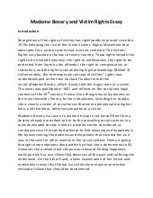 Madame bovary essay topics