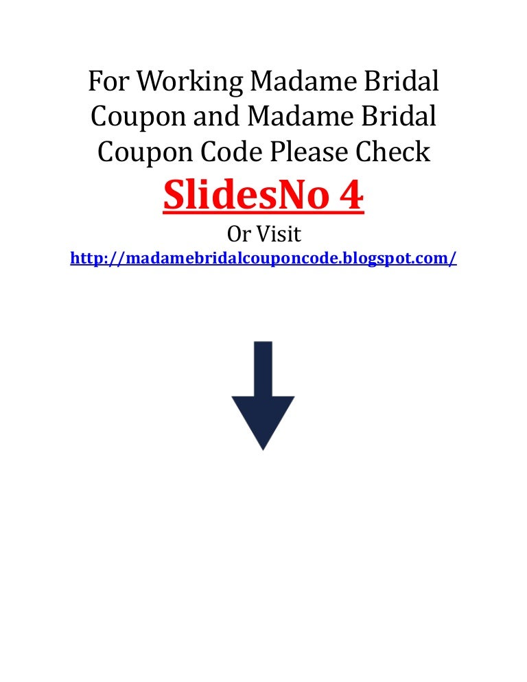 Madame Bridal Coupon Code