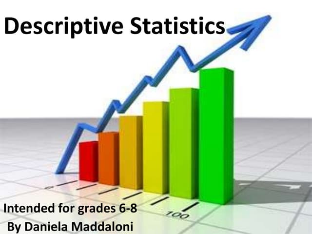 Maddaloni, daniela, descriptive statistics