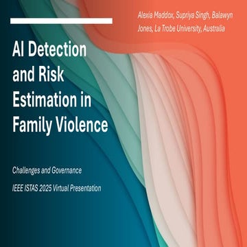 Picture of AI Detection and Risk Estimation in Family Violence: Challenges and ...