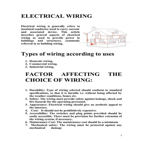 ELECTRICAL WIRING