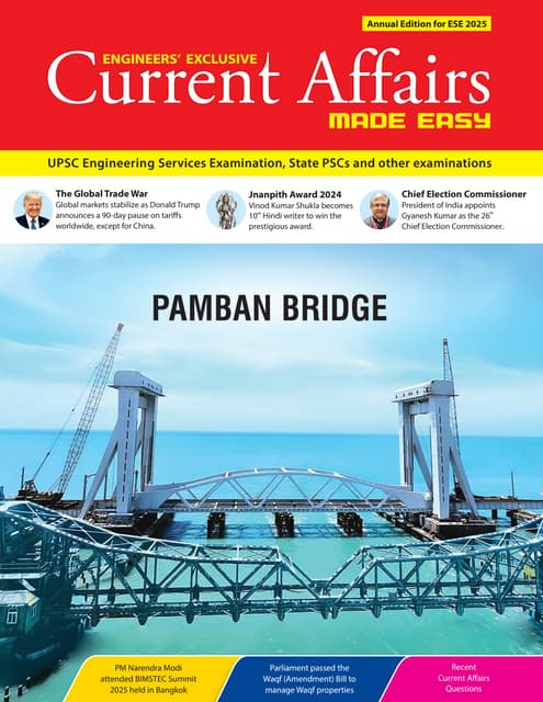 MADE EASY CURRENT AFFAIR MAGAZINE 2025 GATE EASE