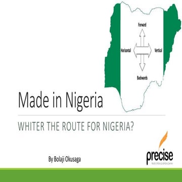 Made in Nigeria   whither the route for Nigeria