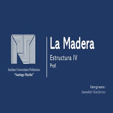 Madera Ppt Pdf