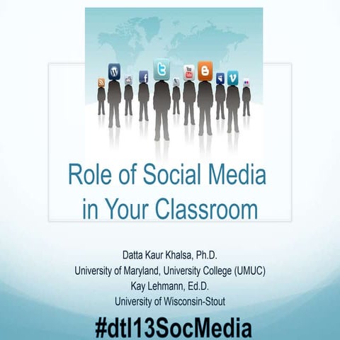 Role of social media in your online classroom