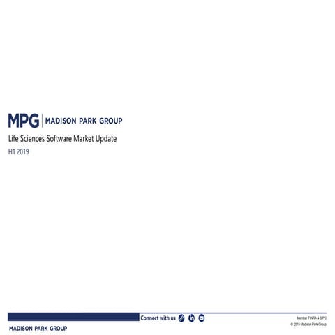 MPG Life Sciences Software Market Update - H1 2019
