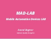 Build your own MAD-LAB - for Mobile Test Automation
