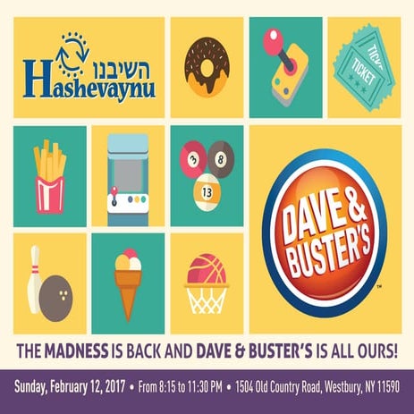 Hashevaynu Madness at Dave & Buster's