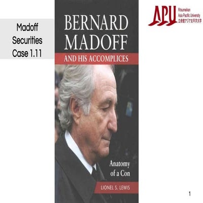 Madoff securities case slides (auditing case)/ Case 1.11 / Presentation for A...