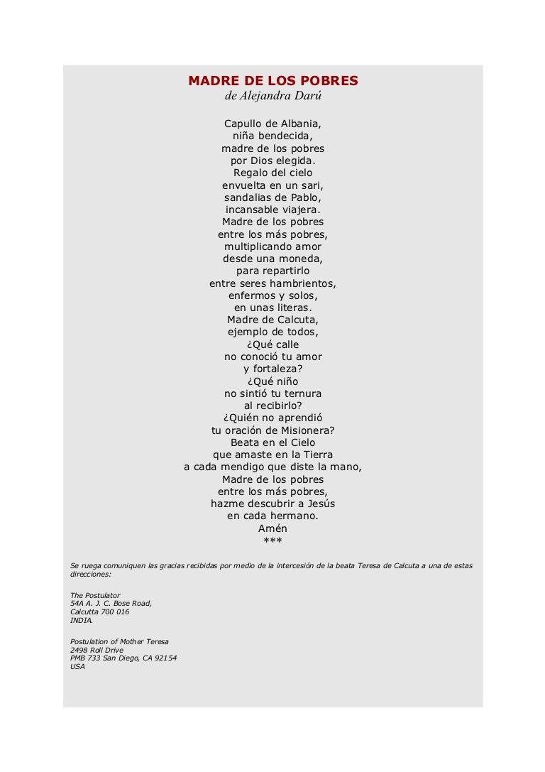 Madre de los pobres