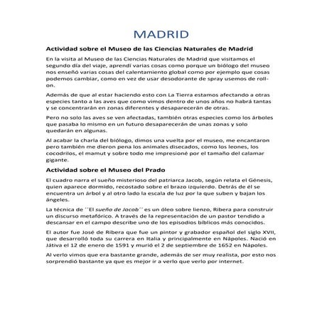 Trabajo de Madrid