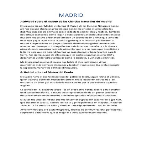 Trabajo de Madrid