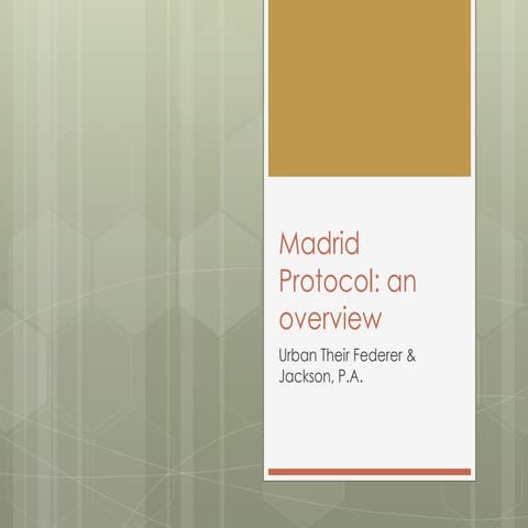 Madrid protocol