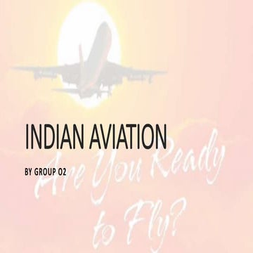 Macroeconomic analysis of Indian Aviation Industry