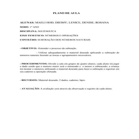 Maeli ; Dieimy; Lenice; Denise; Rosana