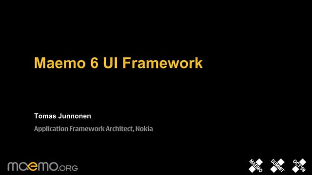 Maemo 6 UI Framework