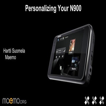 N900 personalization