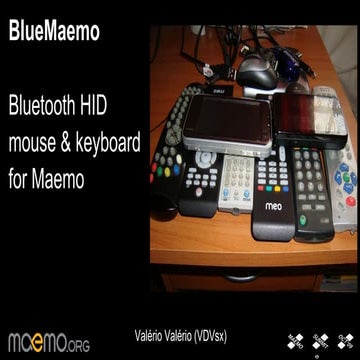 BlueMaemo - Bluetooth HID mouse & keyboard for Maemo