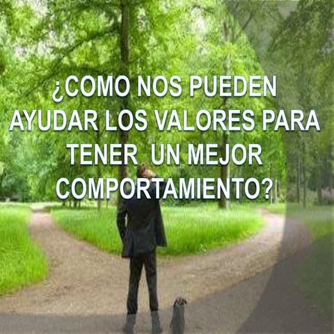 como nos pueden ayudar los valores