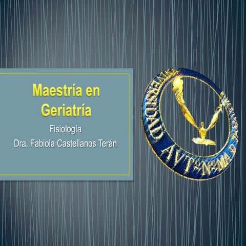 Maestría en geriatría