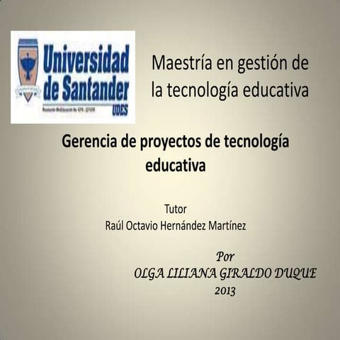Gerencia de proyectos de la tecnología educativa