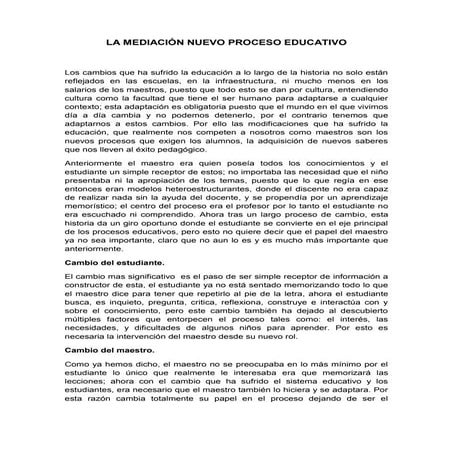 Maestro mediador escrito..