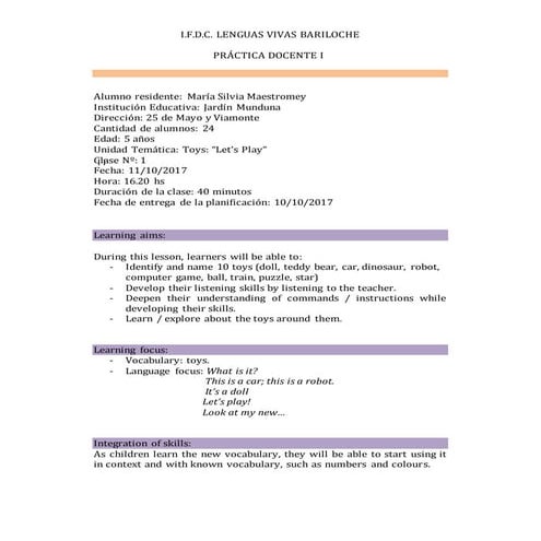 Maestromey PD1 Lesson 1