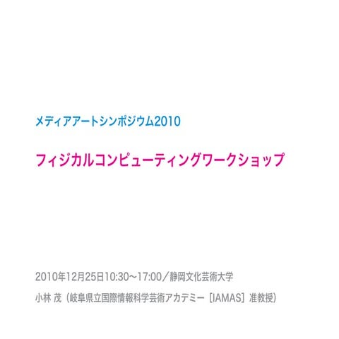 Media Art Symposium 2010