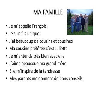 Ma famille