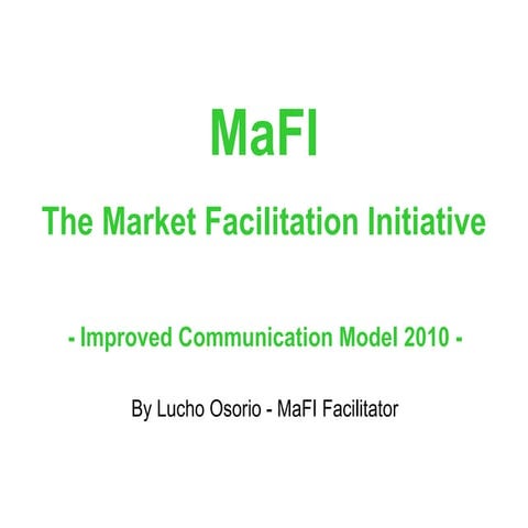 MaFI’s Improved Communications Model
