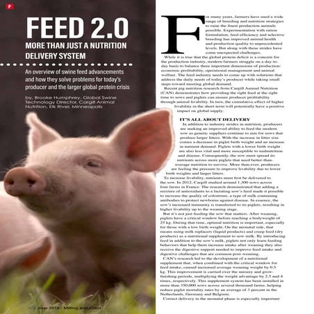 FEED 2.0 - MORE THAN JUST A NUTRITION DELIVERY SYSTEM