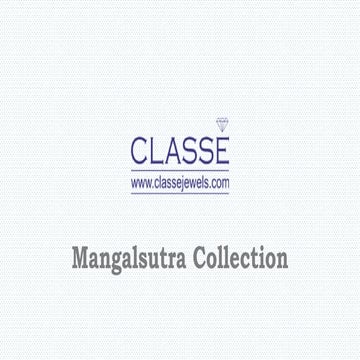Magalsutra designs classe jewels PPT
