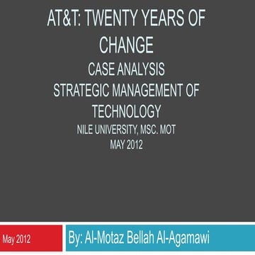 AT&T: Twenty Years of Change Case Analysis