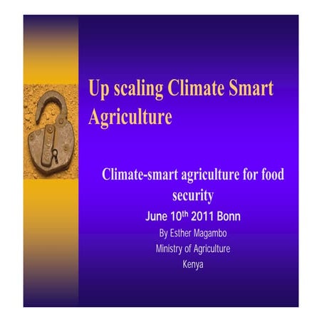 CLIMATE RESILIENT SMART AGRICULTURE THROUGH ADAPTATION AND MITIGATION.pptx