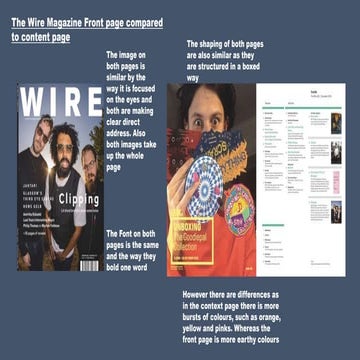 magazine and website research 