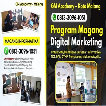 Info magang smk jurusan rpl terdekat kota malang | PDF