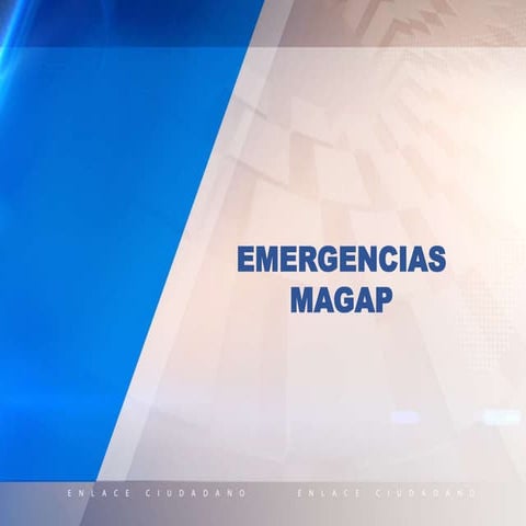 Emergencias MAGAP