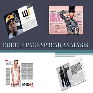Double Page Spread Analysis 
