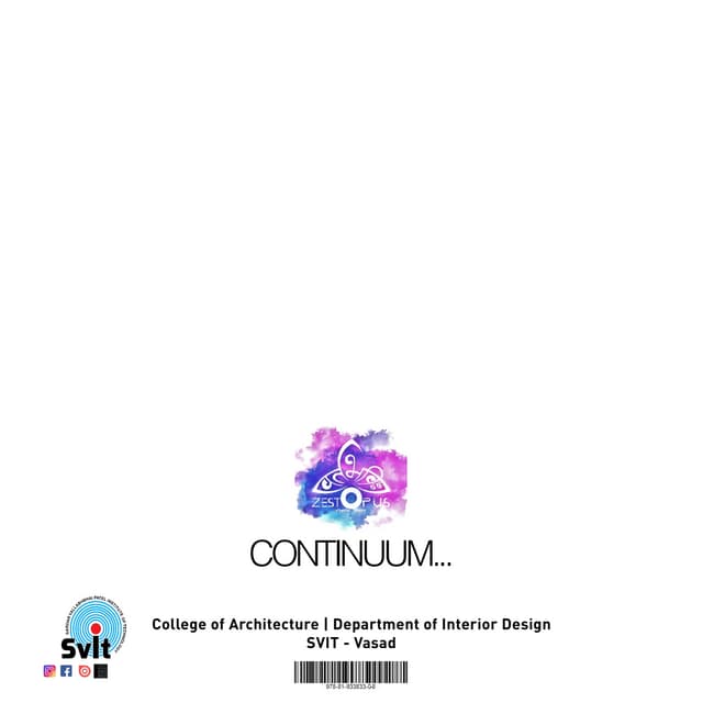 College of Architecture - SVIT Vasad Magazine 2020