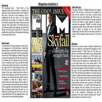 Magazine analysis 1