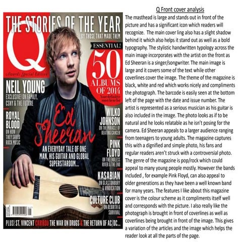 Music Magazine analysis  