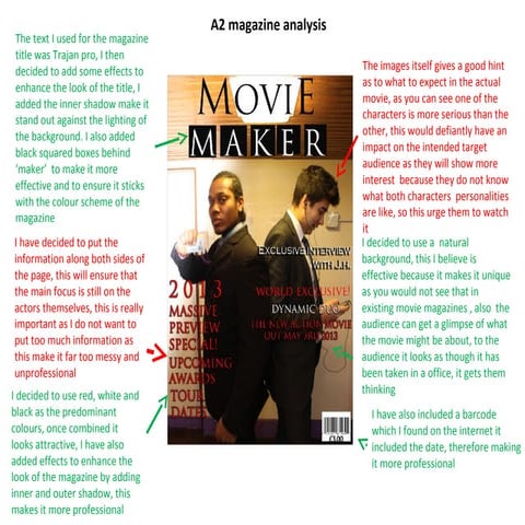 Creating the film magazine | PPTX