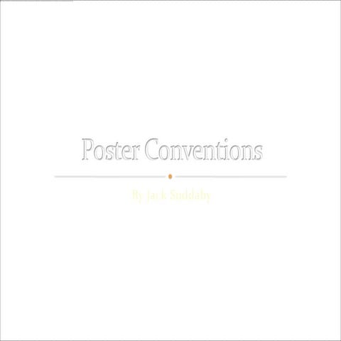 Poster conventions
