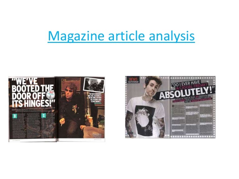 Article analysis template picture