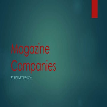 Magazine companies