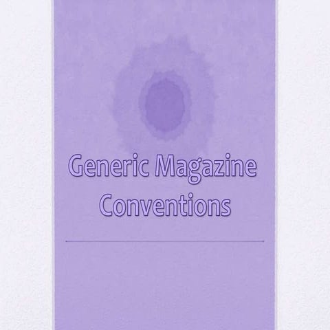 Music Magazine Conventions