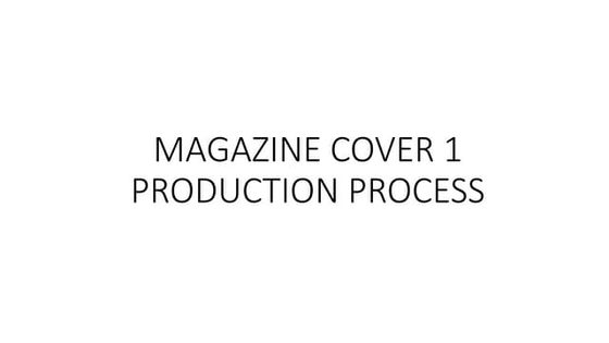 Photographs for magazine cover 2 (lo3) | PPTX