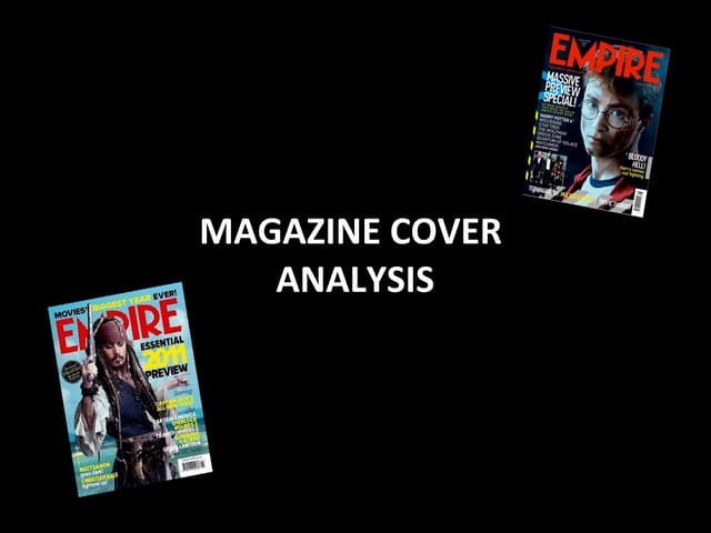 Magazine cover analysis